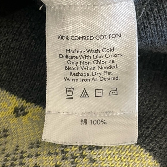 Eddie Bauer Zip Up Fair Isle Nordic Cardigan Sweater Jacket - Picture 4 of 7